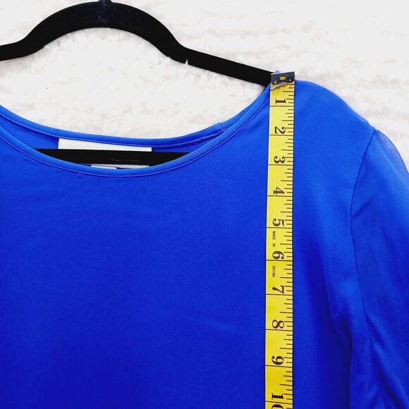 Blouse Kimono Caroline Rose Silk Rich Purple Elegant Luxury Minimalist Size M - Picture 5 of 16